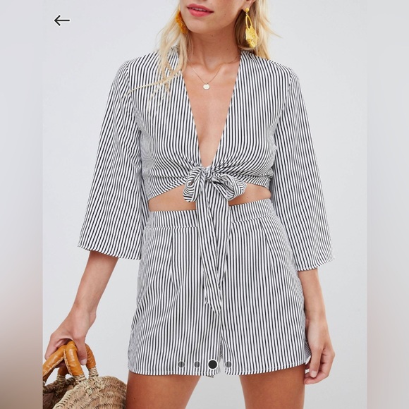 Striped Two-Piece Matching Set - Picture 3 of 11